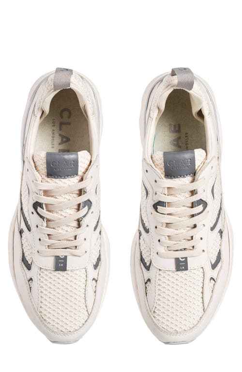 Shop Clae Salazar Sneaker In Off White Microchip