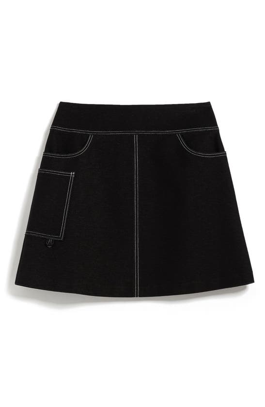 Shop Max Mara Nabulus Jersey Skirt In Black