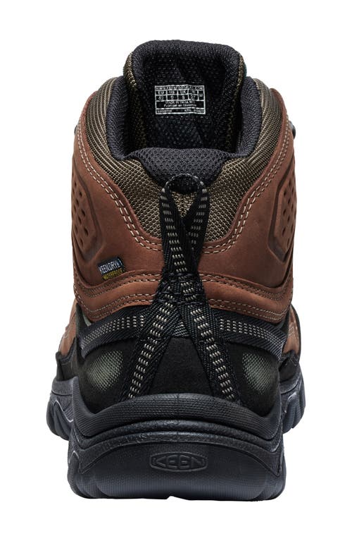 Keen Targhee Iv Waterproof Mid Hiking Shoe In Bison/black
