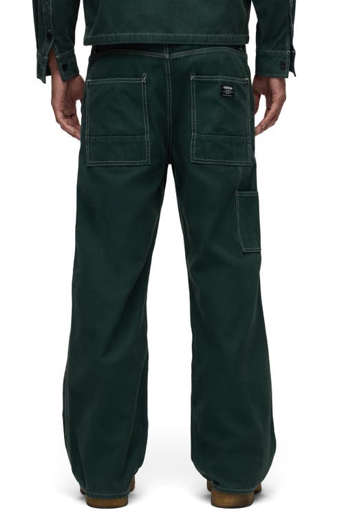 Hudson Jeans Luca Wide Leg Carpenter Pants In Smoke Pine