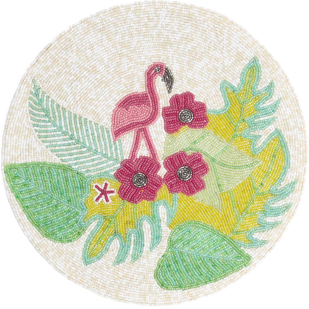 Tiramisu Botanica Beaded Placemat In Multi