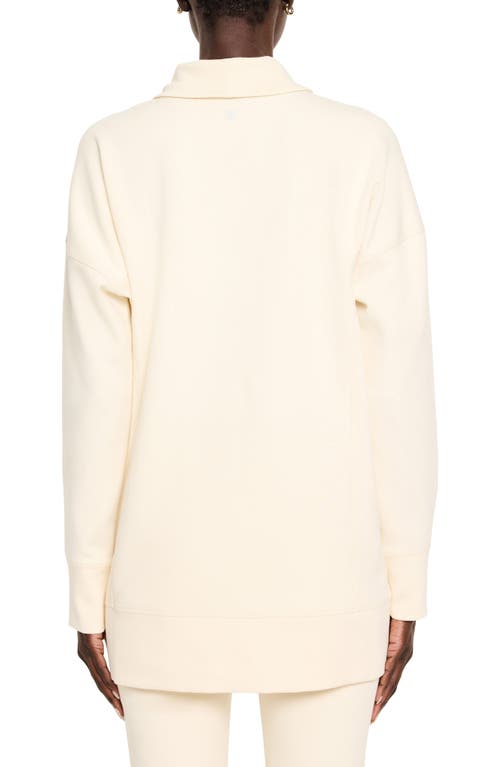 Nz Active By Nic+zoe Funnel Neck Scuba Tunic In Alabaster
