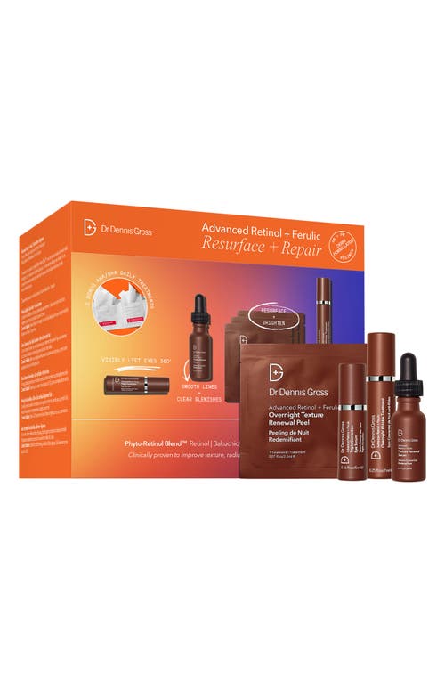 Dr. Dennis Gross Skincare Advanced Retinol + Ferulic Resurface + Repair Set (Limited Edition) USD $121 Value