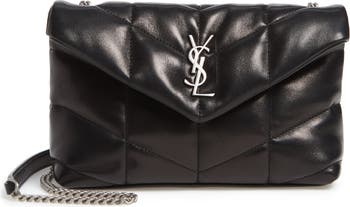 YVES SAINT LAURENT Loulou Puffer Toy Mini Bag Black Quilted Lambskin