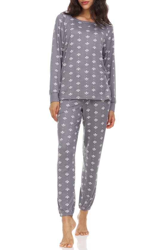 Flora Nikrooz Marian Pajamas In Charcoal