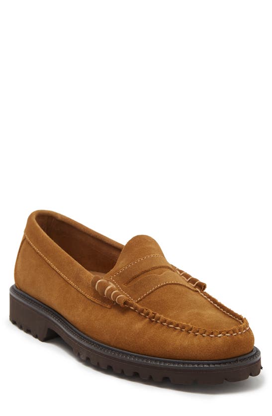 Bass Larson Lug Sole Loafer In Desert