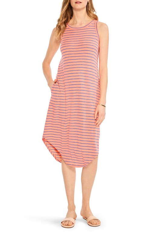 NZT by NIC+ZOE Stripe Tank Dress in Orange Multi