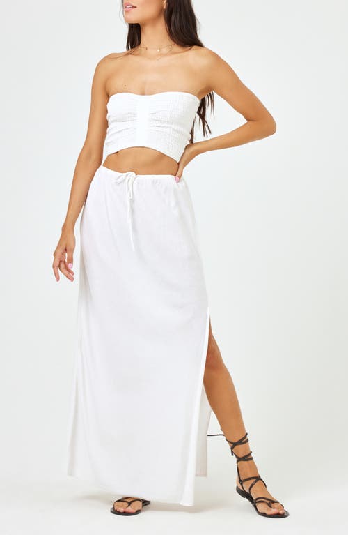 Shop L*space Lspace Summer Feels Smocked Tube Top In Cream