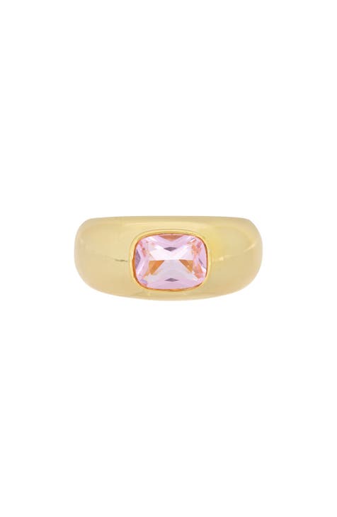 Pink Crystal Ring