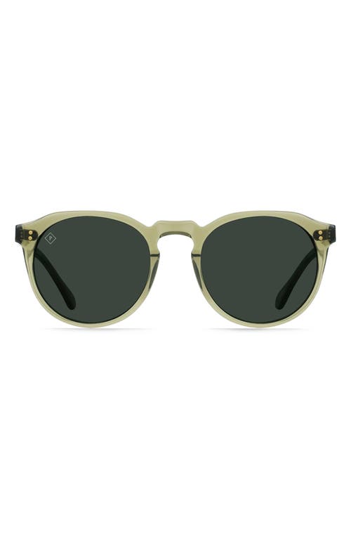 Raen Remmy Polarized Round Sunglasses In Green