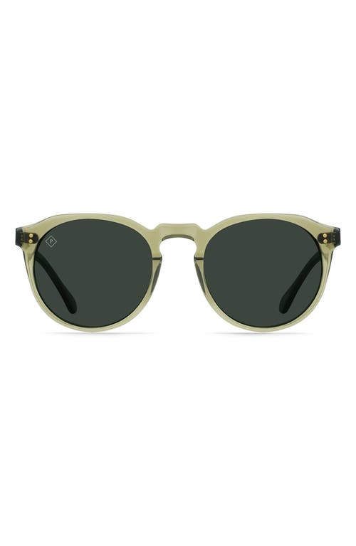 Raen Remmy Polarized Round Sunglasses In Cambria/green Polar