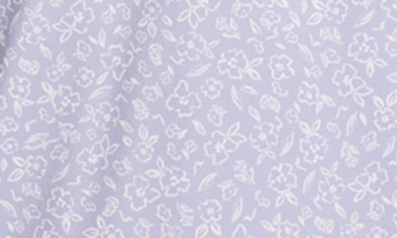 Shop Redvanly Bendall Floral Performance Golf Polo In Baby Lavender