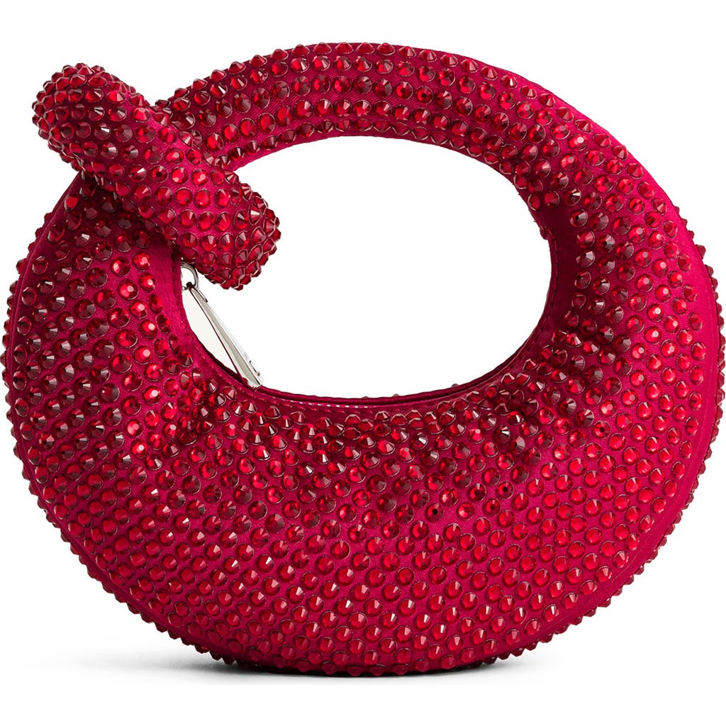 Jw Pei Abacus Artificial Crystal Mini Top Handle Bag In Red