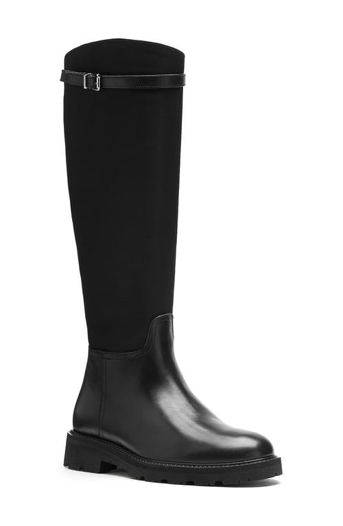 La Canadienne Quintin Waterproof Knee High Boot in Black Leather 