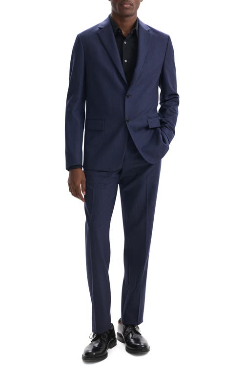 Shop Theory Chambers Herringbone Wool Blend Suit Jacket In Navy Multi