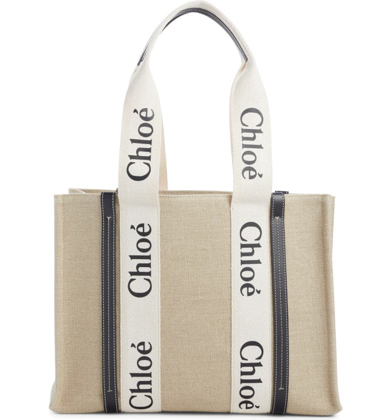 Chloé Large Woody Linen Tote | Nordstrom