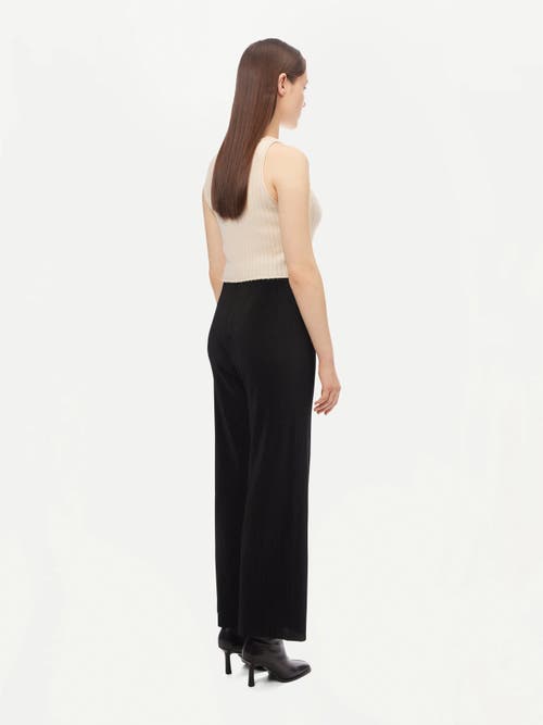 Gobi Mongolian Cashmere Organic Color Cashmere Crop Top In Off White