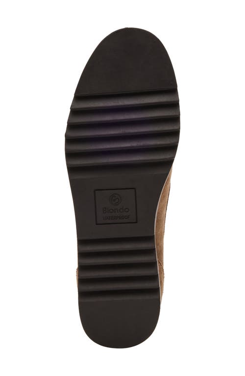 Blondo Libra Waterproof Loafer In Taupe Suede