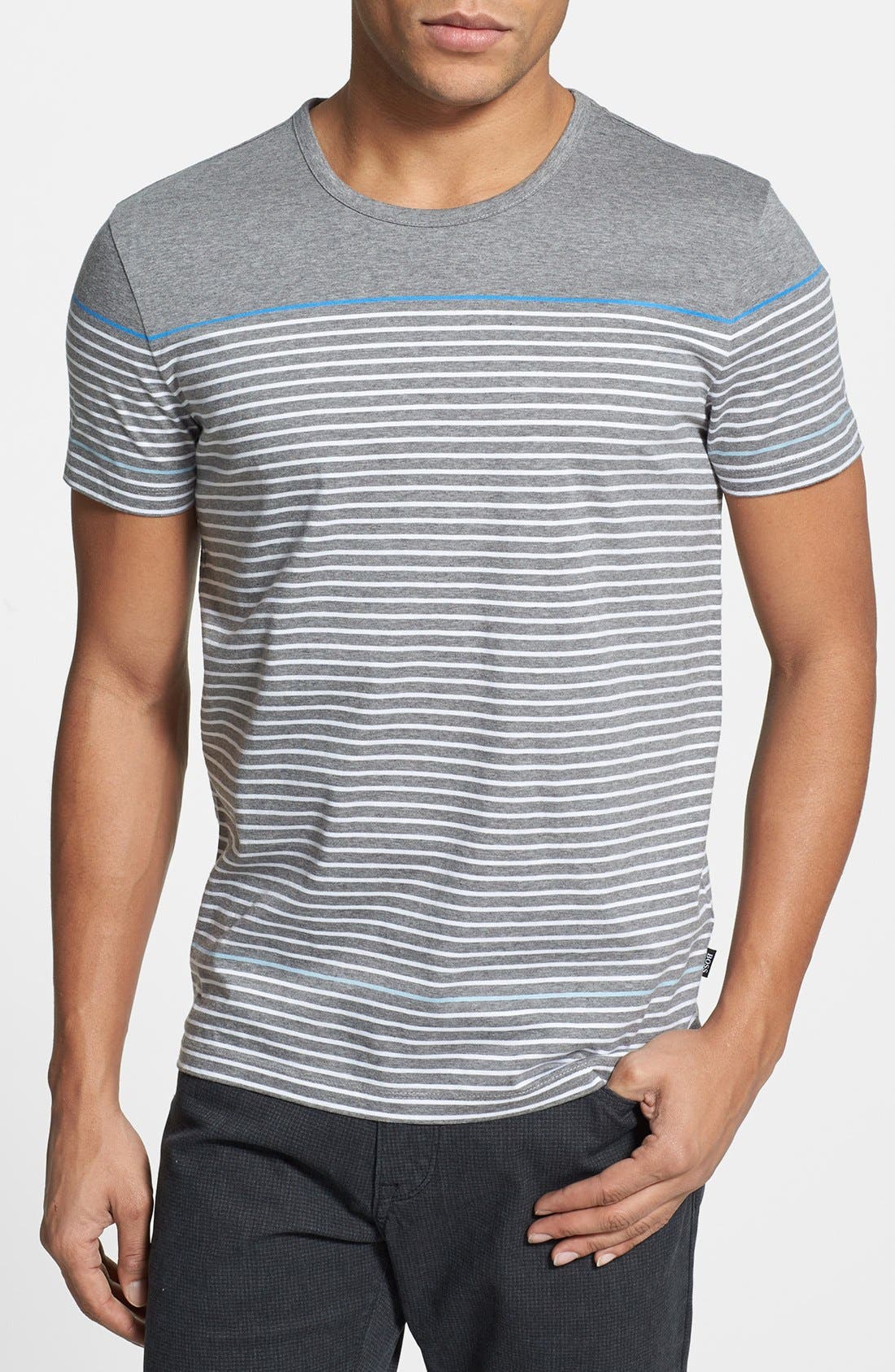 BOSS HUGO BOSS 'Abruzzo' Stripe Crewneck TShirt Nordstrom