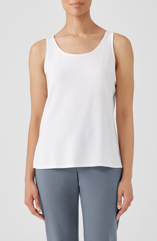 Eileen Fisher Scoop Neck Tank White at Nordstrom,