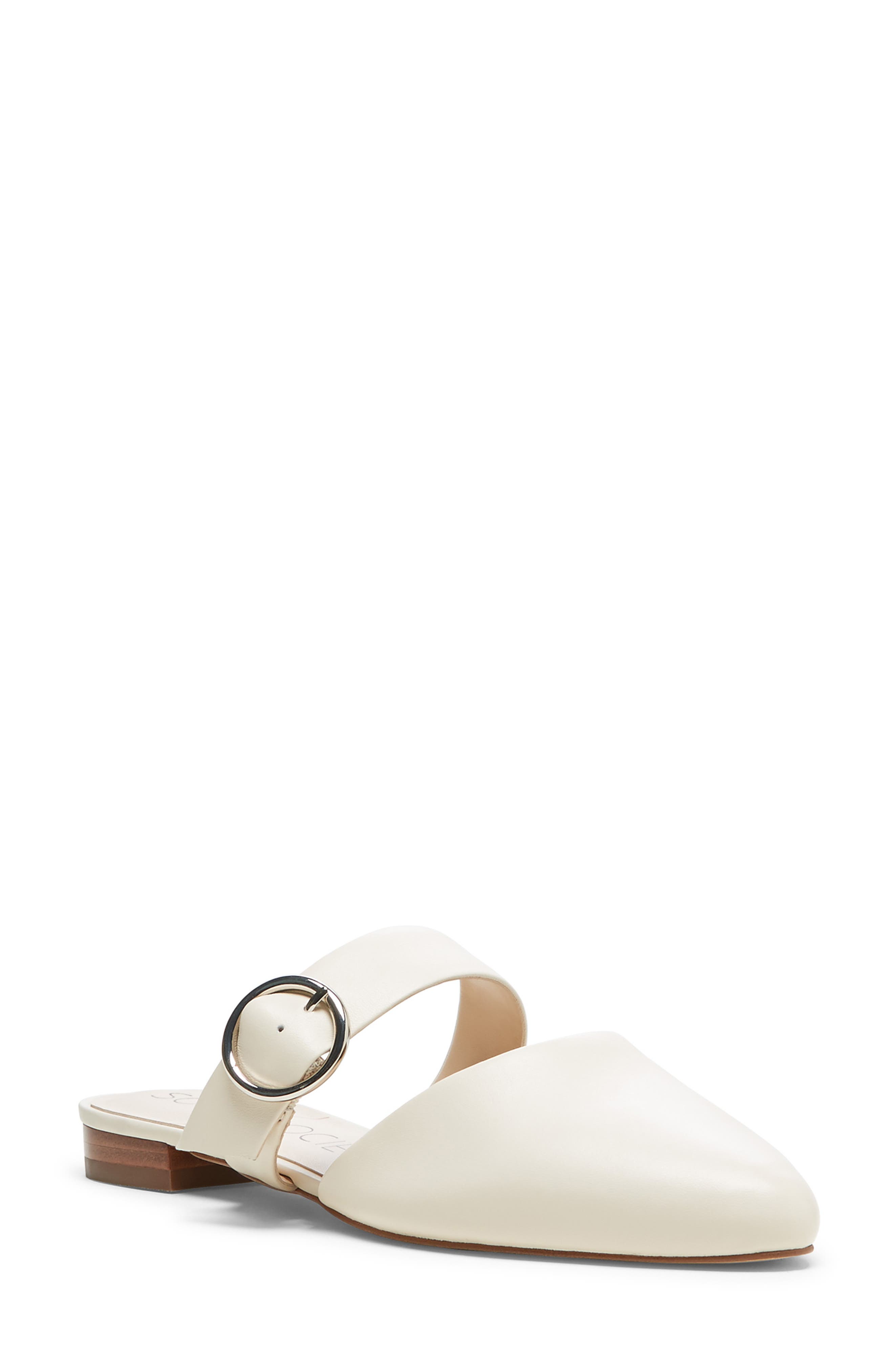 Sole Society Pravar Strappy Pointy Toe Mule- White
