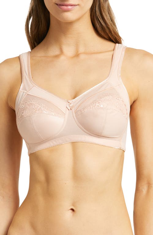 Isadora Wireless Pocketed Bra in Rose Nude