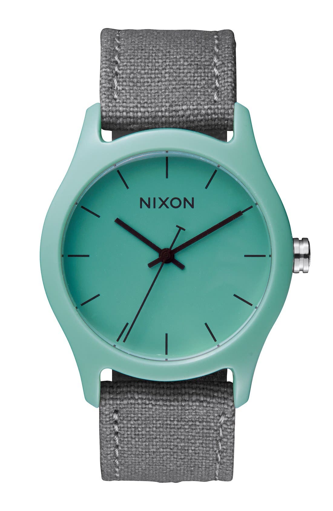 Nixon 'The Mod' Acetate Case Canvas Strap Watch, 38mm Nordstrom