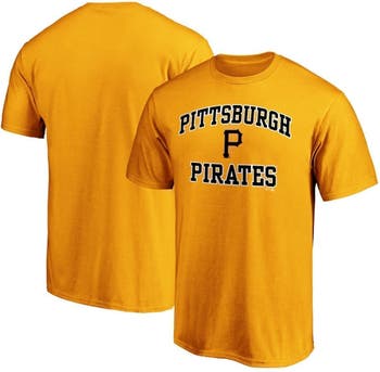 Men's Fanatics Branded Gold Pittsburgh Pirates Heart & Soul T-Shirt