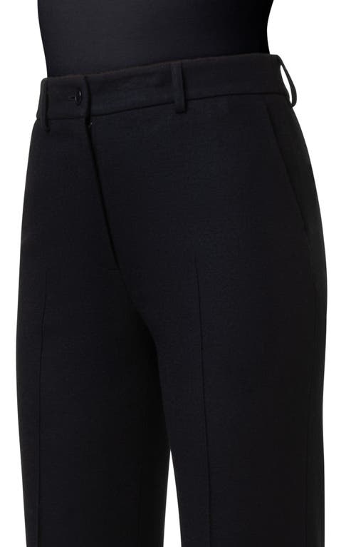 Akris Punto Faysa Wool Felt Trousers In Black