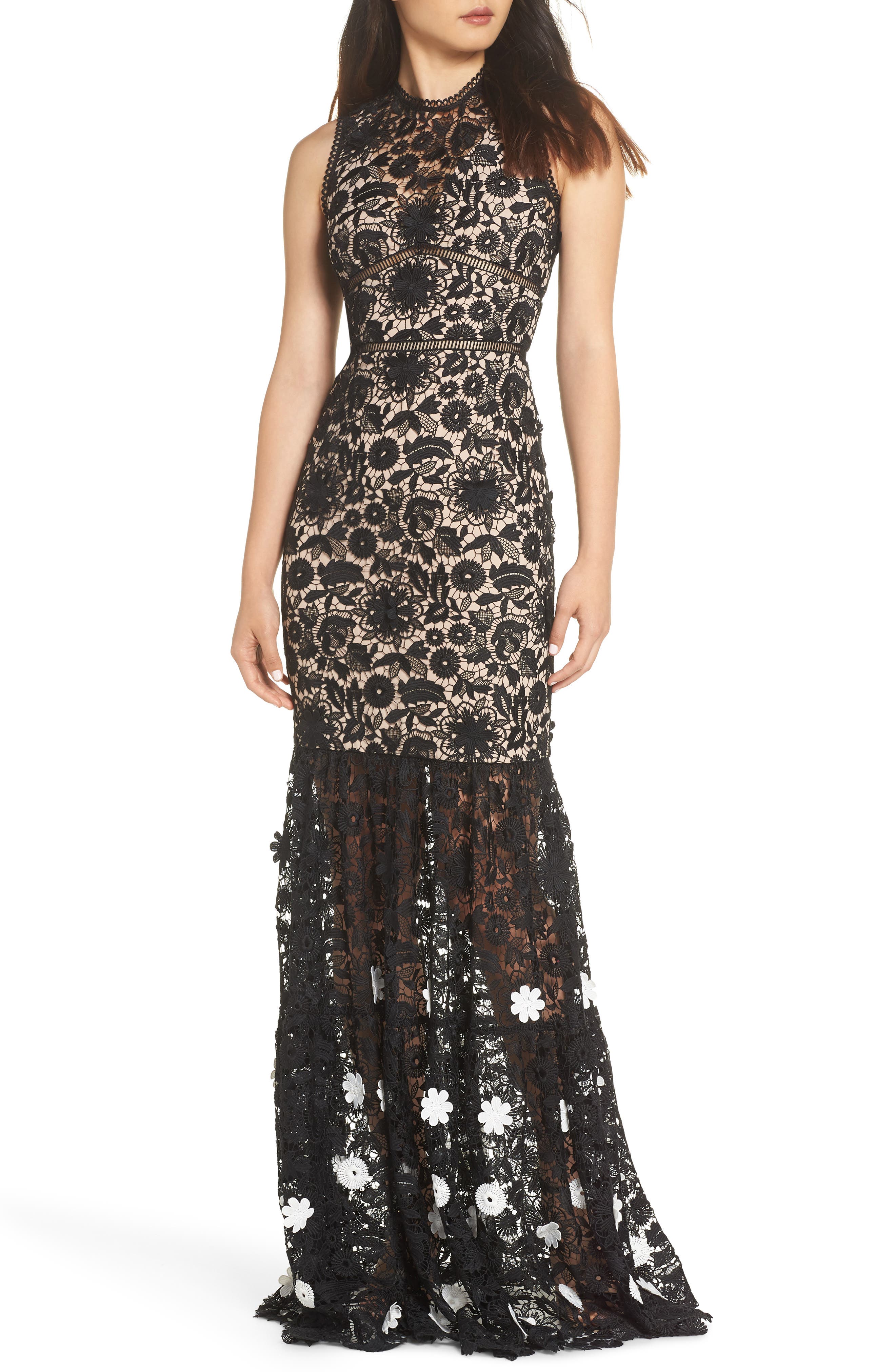 monique lhuillier black gown