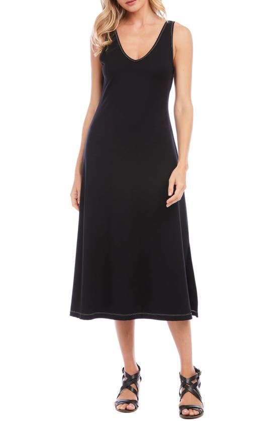 Karen Kane Brigitte Midi Dress In Black | ModeSens