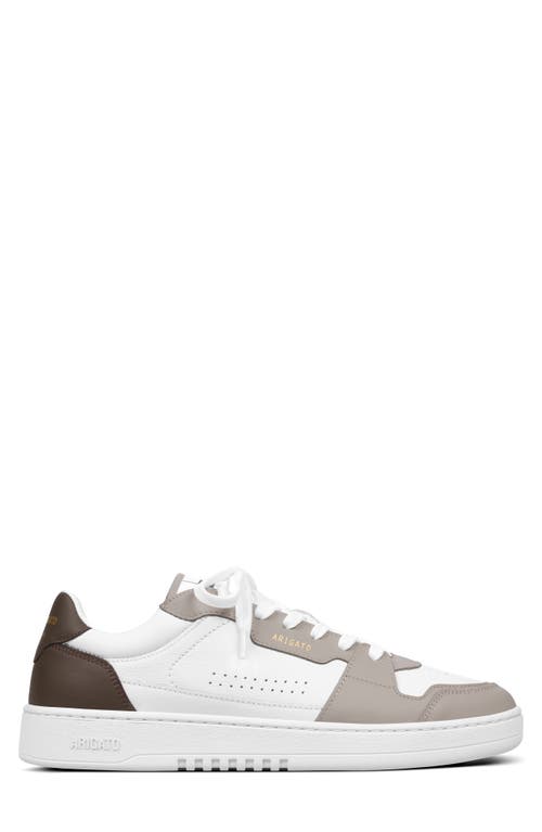 Shop Axel Arigato Dice Lo Sneaker In White/dark Brown