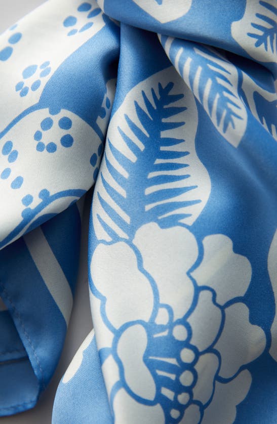 & Other Stories Floral Print Scarf In Blue