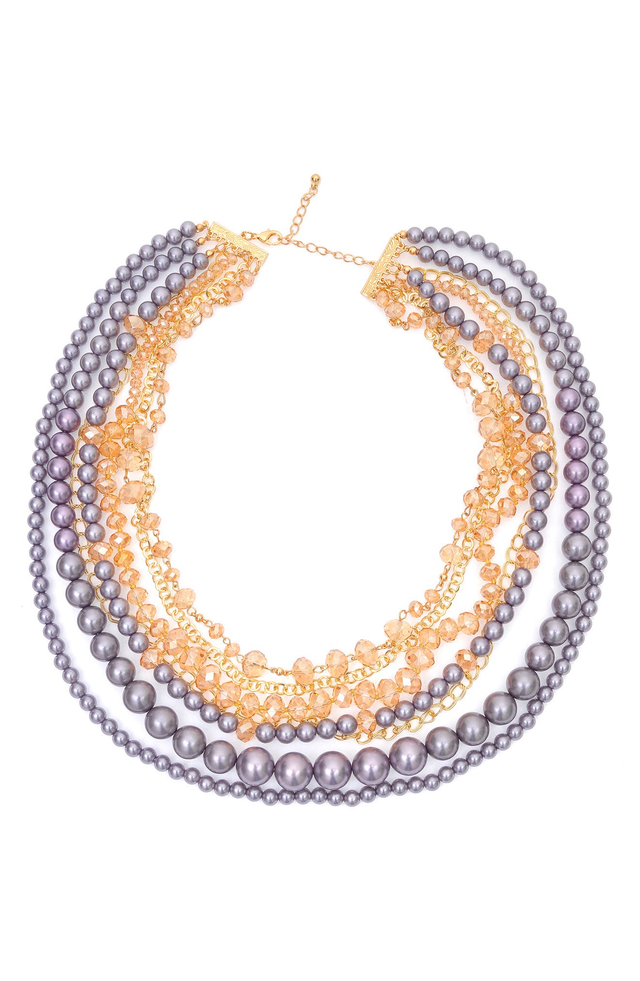 multi strand collar necklace