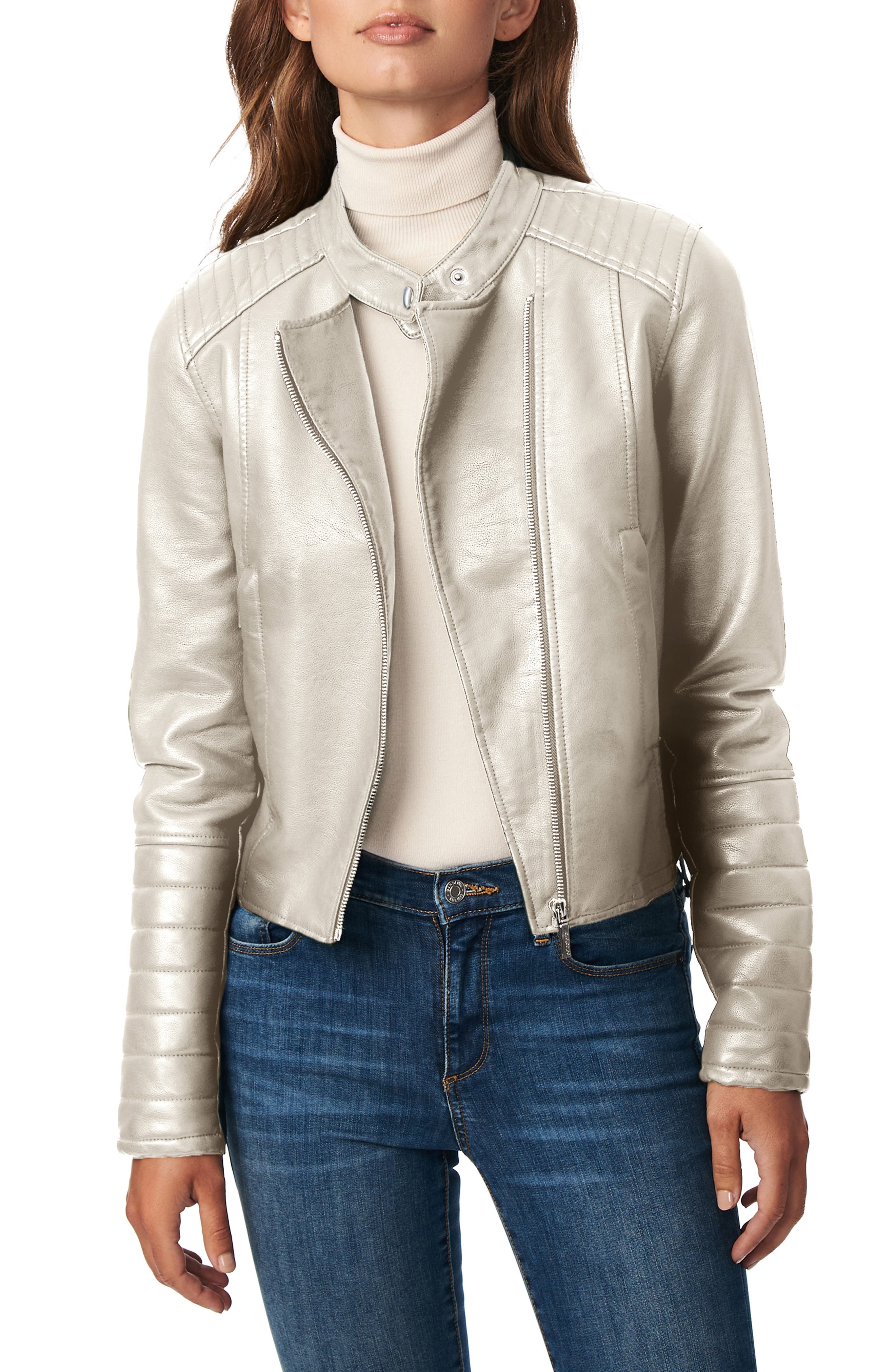 bernardo leather jacket nordstrom