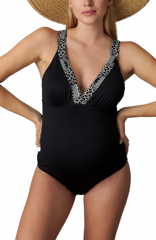 One-Piece Maternity Swimsuit in Black