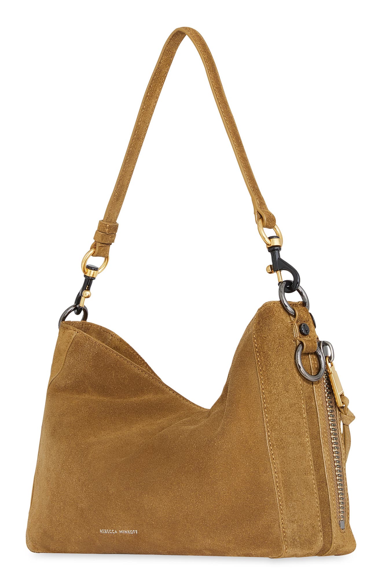 Rebecca Minkoff Mab Leather Hobo Bag in Honey Smart Closet