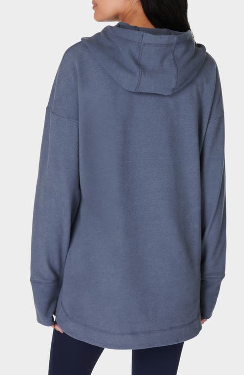 Shop Sweaty Betty Escape Fleece Hoodie In Endless Blue