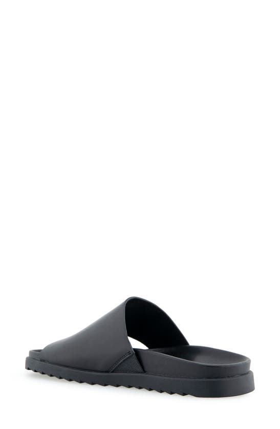 Shop Aerosoles Laurel Slide Sandal In Black Leather