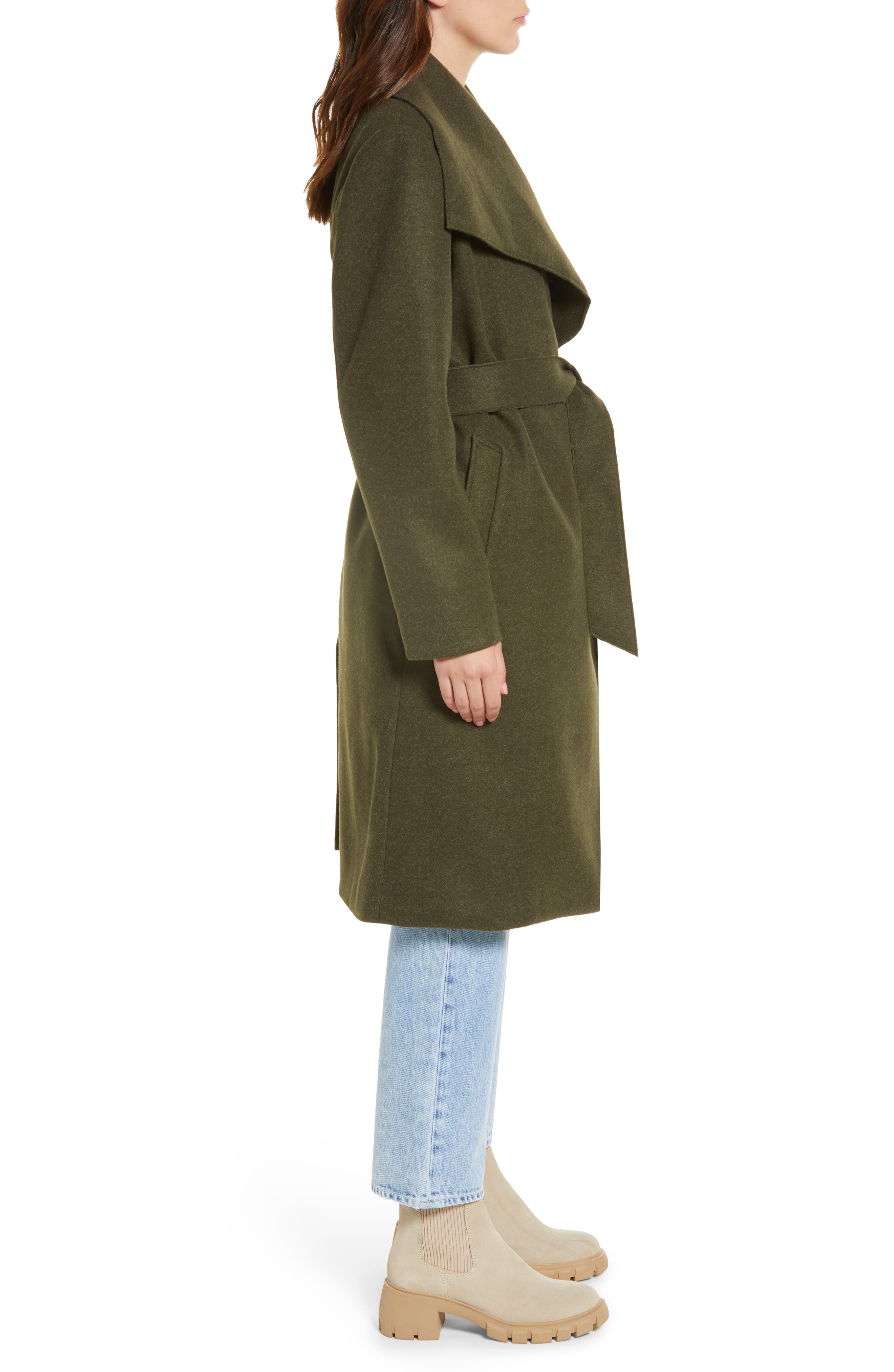 Noize Lena Belted Wrap Coat | Nordstrom