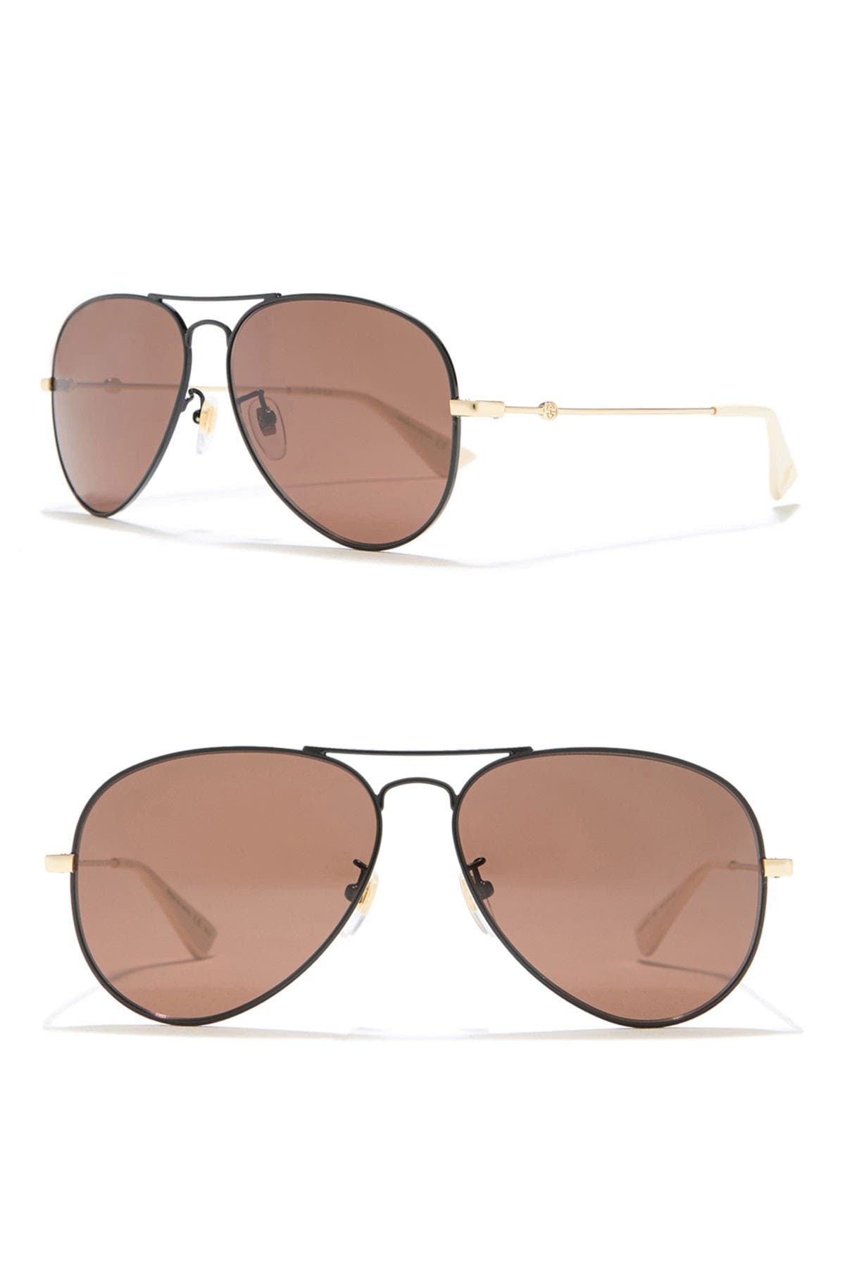 gucci 60mm aviator sunglasses