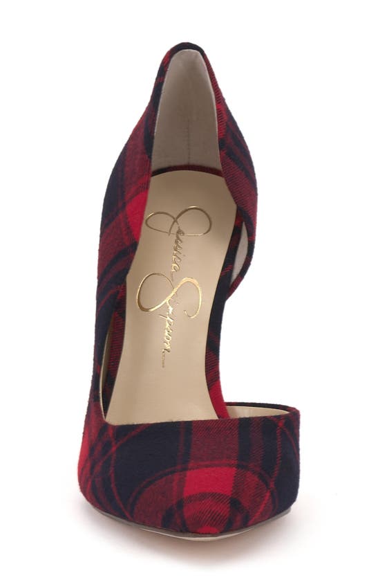Jessica Simpson Paryn D'orsay Pump In Red Combo