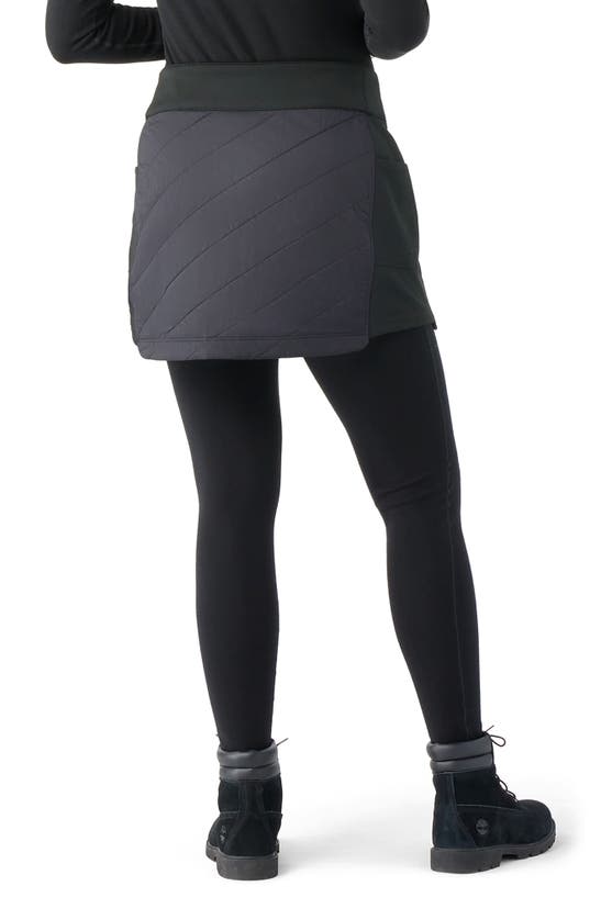 Shop Smartwool Smartloft Insulated Skirt In Black