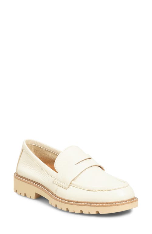 Lug Sole Penny Loafer in Cream