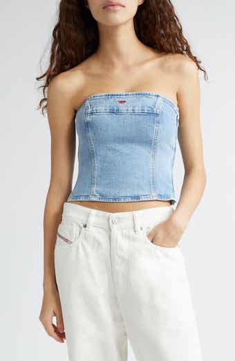 Kenzo logo-waistband Strapless Bandeau Top - Farfetch