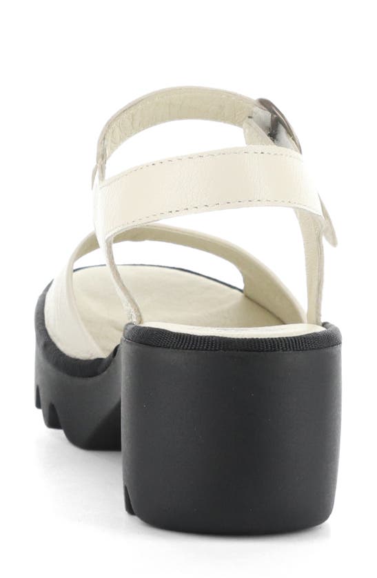 Shop Fly London Tull Platform Sandal In Off White