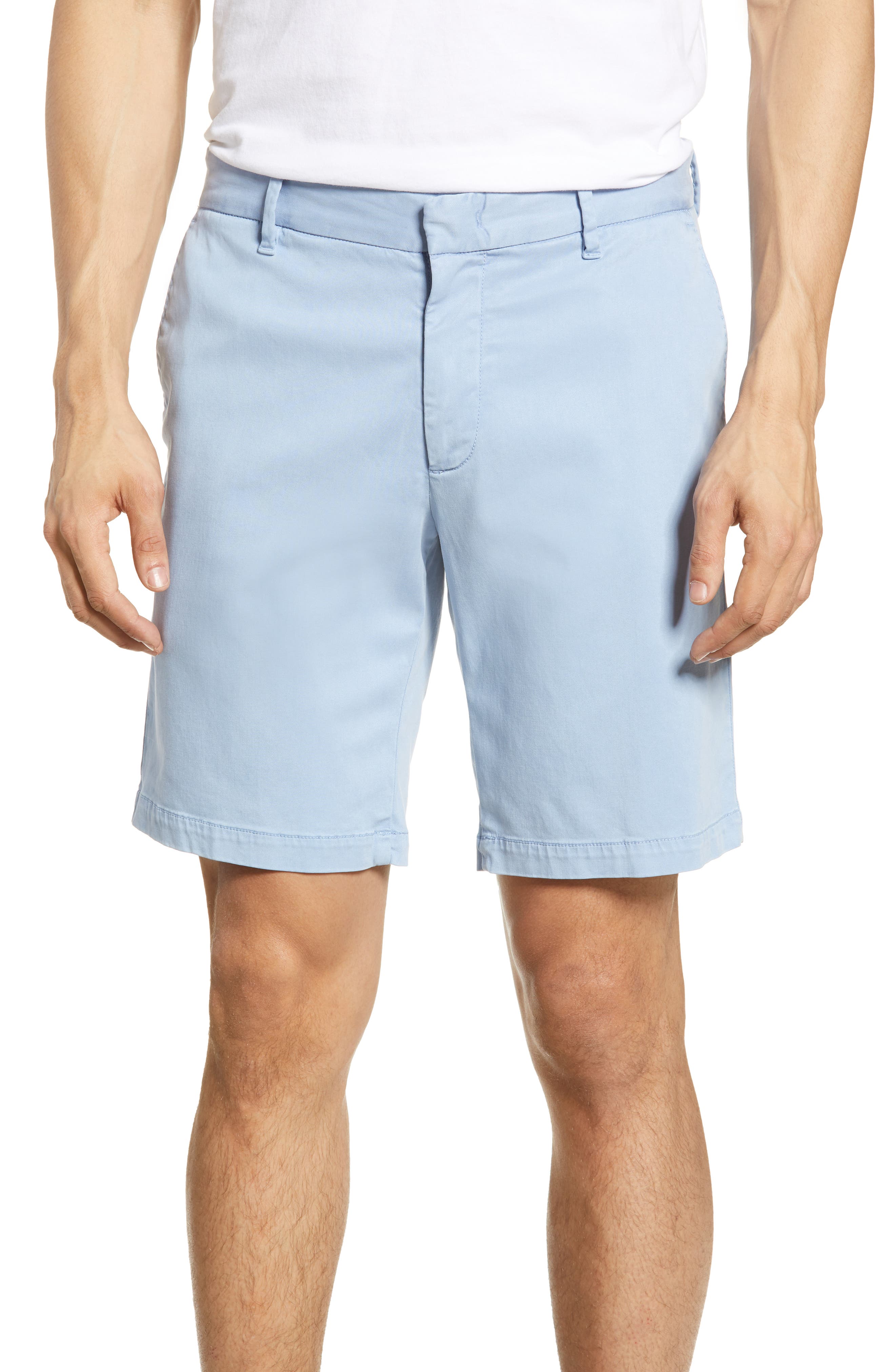 Zachary Prell Catalpa Chino Shorts In Light Blue