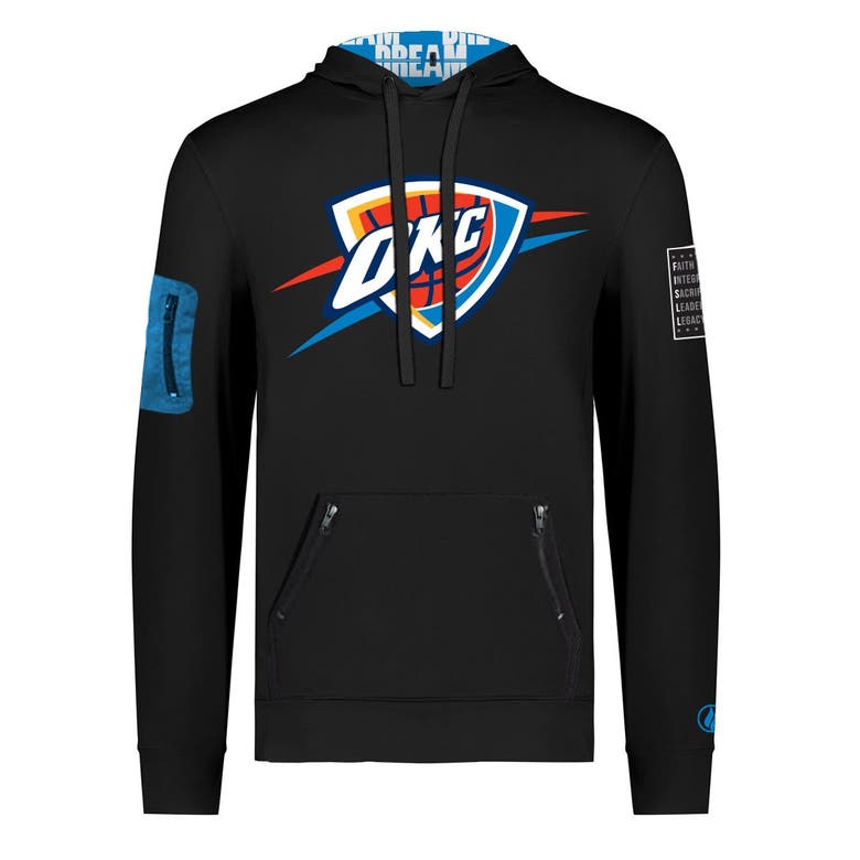 Shop Fisll Unisex  X Black History Collection  Black Oklahoma City Thunder Pullover Hoodie