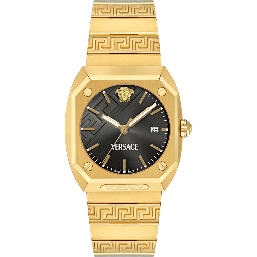 Versace Antares Bracelet Watch, 44mm X 41.5mm In Ip Yellow Gold