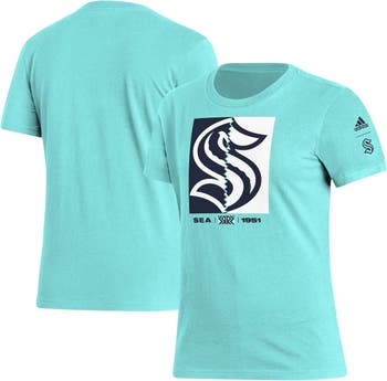 Seattle Kraken G-III 4Her by Carl Banks Women's Heart V-Neck Fitted T-Shirt  - White